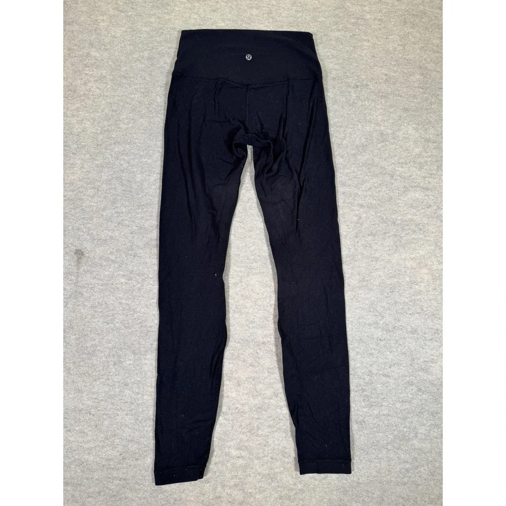 Lululemon Leggings‎ Womens 6 Black High Rise Ankle Yoga Athletic Gym Tight Pants